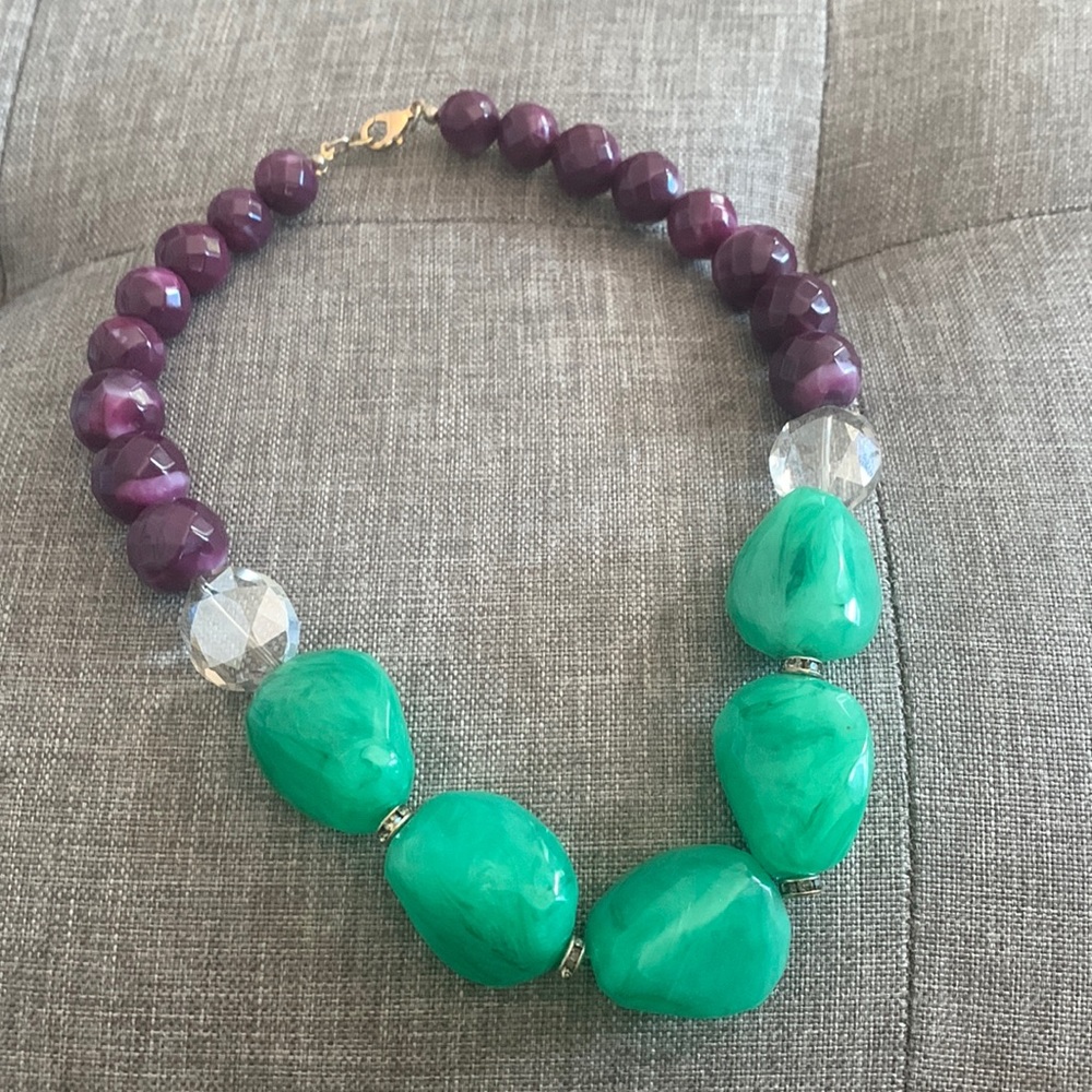Anthropologie acrylic bead necklace